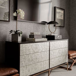 Bedroom dresser area designed by Robin Gannon Interiors