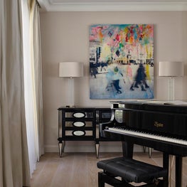 Kensington Townhouse Ground Floor Open Piano Area