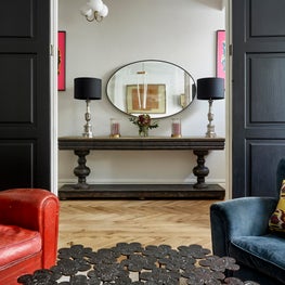 Living Room through to hallway. Kensington, London