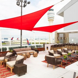 Delta's first outdoor Sky Deck at the Atlanta and JFK airports