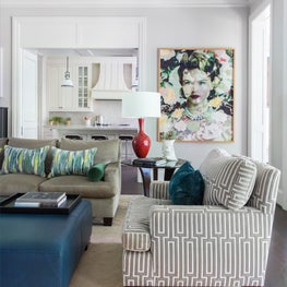 An Artsy Family Room