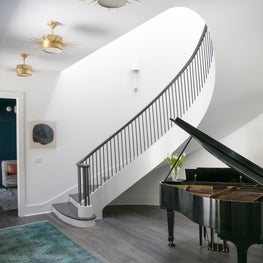 Stair Entry Hall / New curved entryway stair