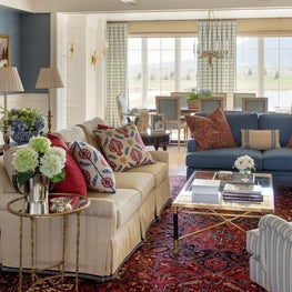 Contemporary farmhouse living room