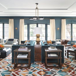 Great Room with Custom Rug