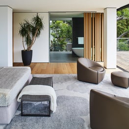 Guest bedroom with guest bath