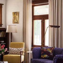 Eclectic Living Room Upholstery