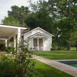 Rear Garden, Bonney Brier Residence, Houston, Texas