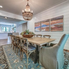 Neutral palette in this Lowcountry dining room.