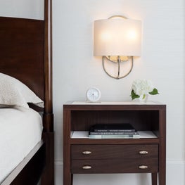 A custom master nightstand. 