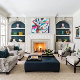 An Artsy Family Room