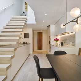 View of Staircase over Kitchen