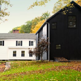 Portfolio: Connecticut Farmhouse with Addition, Modern, Black and White 