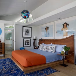 Eclectic Modern Master Bedroom - Hollywood Hills 