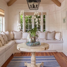 A cozy entry nook in Palm Beach