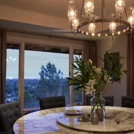 Whispers of Elegance - Poliform Concorde Table & J. Browning Chaillot Circular