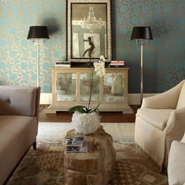 Transitional Living Room Vignette