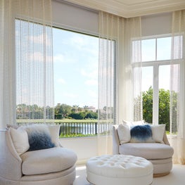 Elegant Golf Manor Master Bedroom Sitting Area
