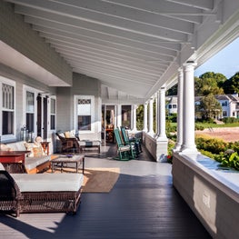 Buzzards Bay Residence, Deep Porch overlooking Harbor for Lounging
