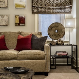 Transitional Riverside Drive Renovation, Living Room