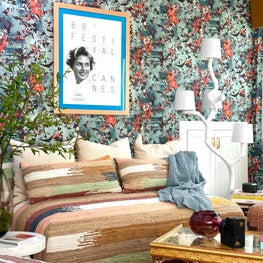 Colorful, Eclectic Living Room