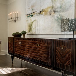 Transitional Riverside Drive Renovation, Living Room