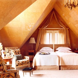 Cozy third floor bedroom with beautiful natural lighting