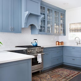 Cheerful Blue Kitchen