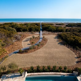 Kiawah Island Oceanfront View with Infinity Edge Pool and Boardwalk