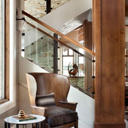 American Spirit Residence - Yellowstone Club, MT - Foyer/staircase