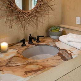 Outdoor Powder Room Poolhouse