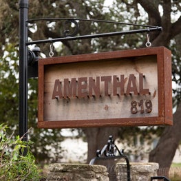 LBJ's Mother's Childhood Home - Exterior Sign