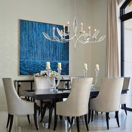 Contemporary Chic Dining Room in urban style Palm Beach apartment 