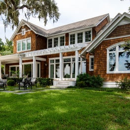 Exterior Elevation with patio