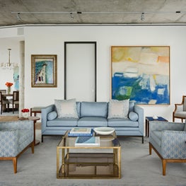 Classic living room in a West Village duplex
