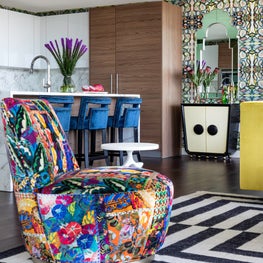 Portfolio: Colorful Sitting Area with Several Patterns