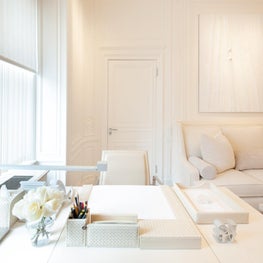 Park Avenue Apartment, Contemporary, White Home Office