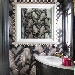 Amanda Reynal Interiors Powder Room