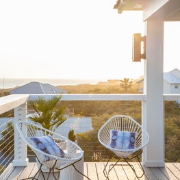 Bohemian Beach House Balcony - Rockers - Rooftop Deck