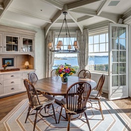 New England Shingle Style Residence Breakfast Room