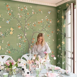 Gracie Studios Green Dining Room