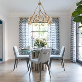 Portfolio: Open living room with gold accent