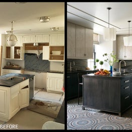 Kitchen Before and After - Downtown Triplex 