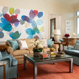 Living Room with Statement Art