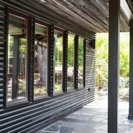 Soulful Home Exterior Details with Charred Shou Sugi Ban Sidings