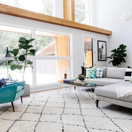 Mid Century Modern Living Room in Nashville 