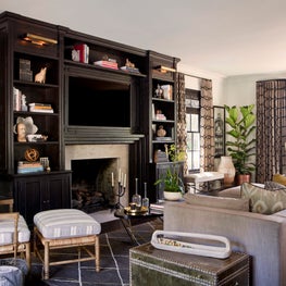 Family Room with integrated Media Center
