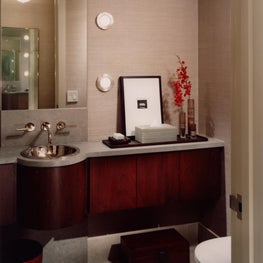 Michigan Avenue Apartment Powder Room