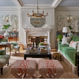 Colorful Upper East Side Living Room