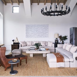 Grand scaled family room.