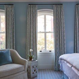 A Cool Blue Master Bedroom